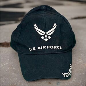 United States Air Force VETERAN Hat USAF Blue Baseball Cap Embroidered Cotton